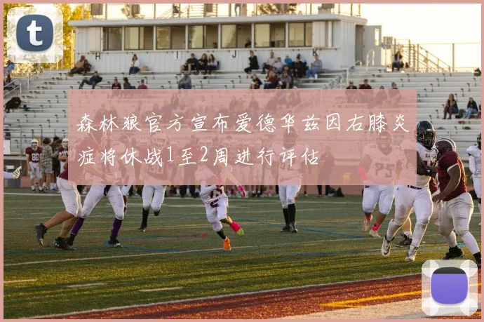 森林狼官方宣布爱德华兹因右膝炎症将休战1至2周进行评估